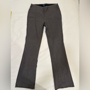 Elegant Charcoal Women's Flare Jeans